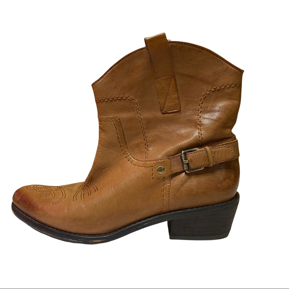 Franco Sarto Brown Ankle Boots